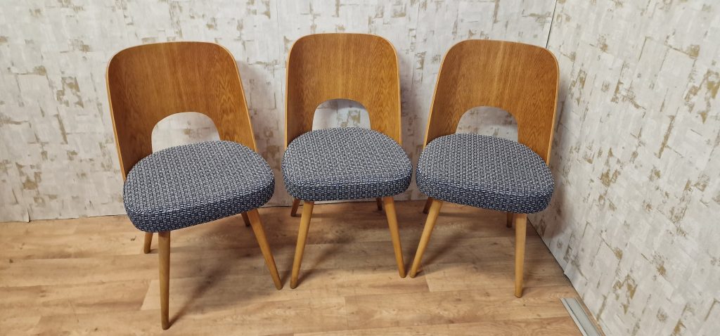 Tri stoličky od dizajnéra Oswalda Haerdtla